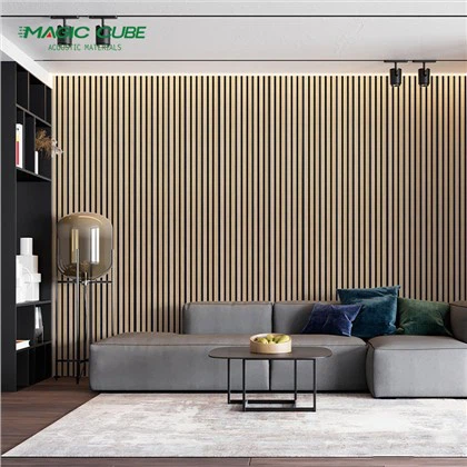 Schallabsorbierende Wand aus Holz Akupanel Hout