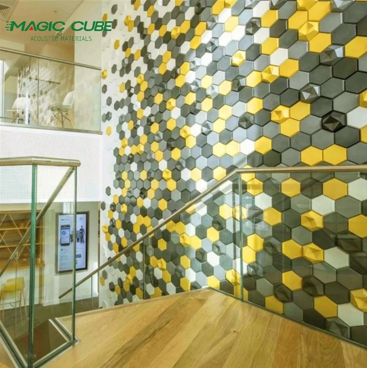 Polyester Fiber Sound Absorbing 3d Board